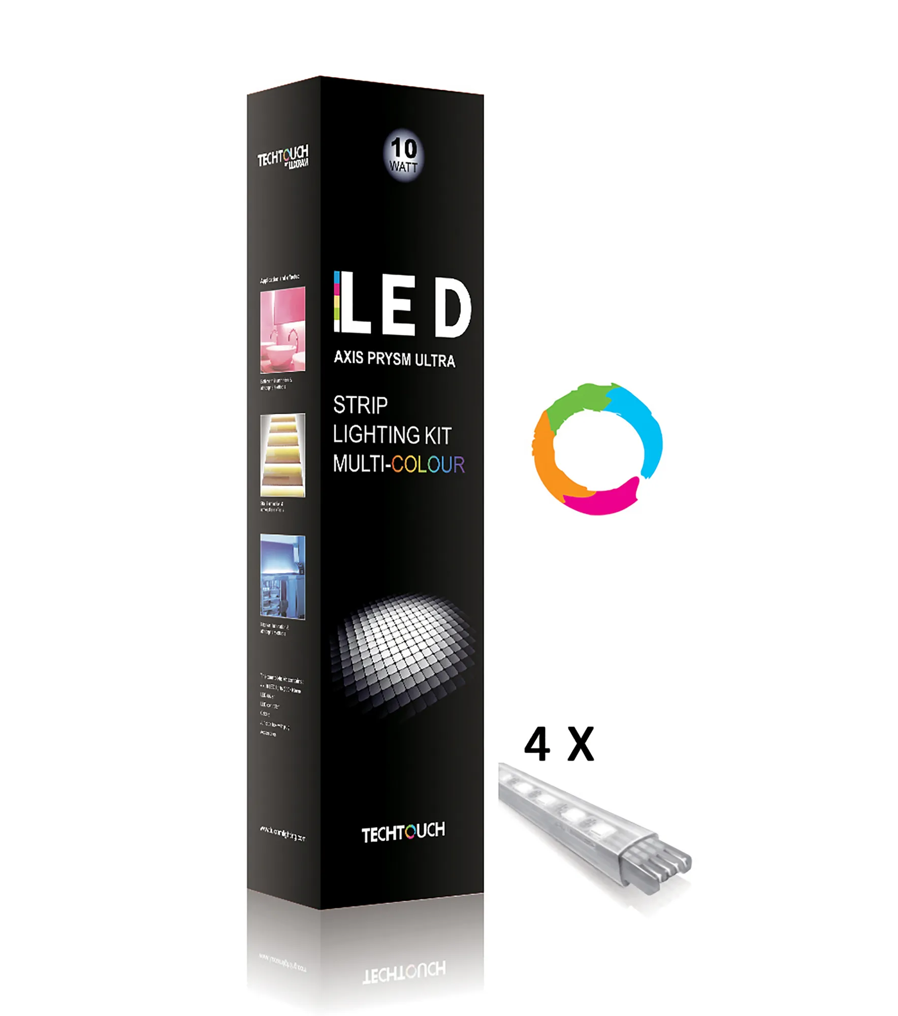 10176  Axis Multi-Colour Kit 4x18 LED Rigid Strips (10W)